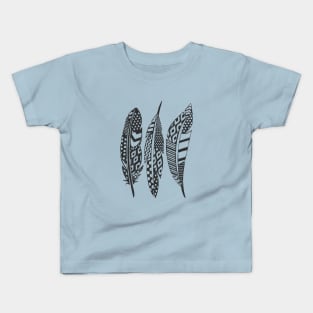 Boho Feathers Kids T-Shirt